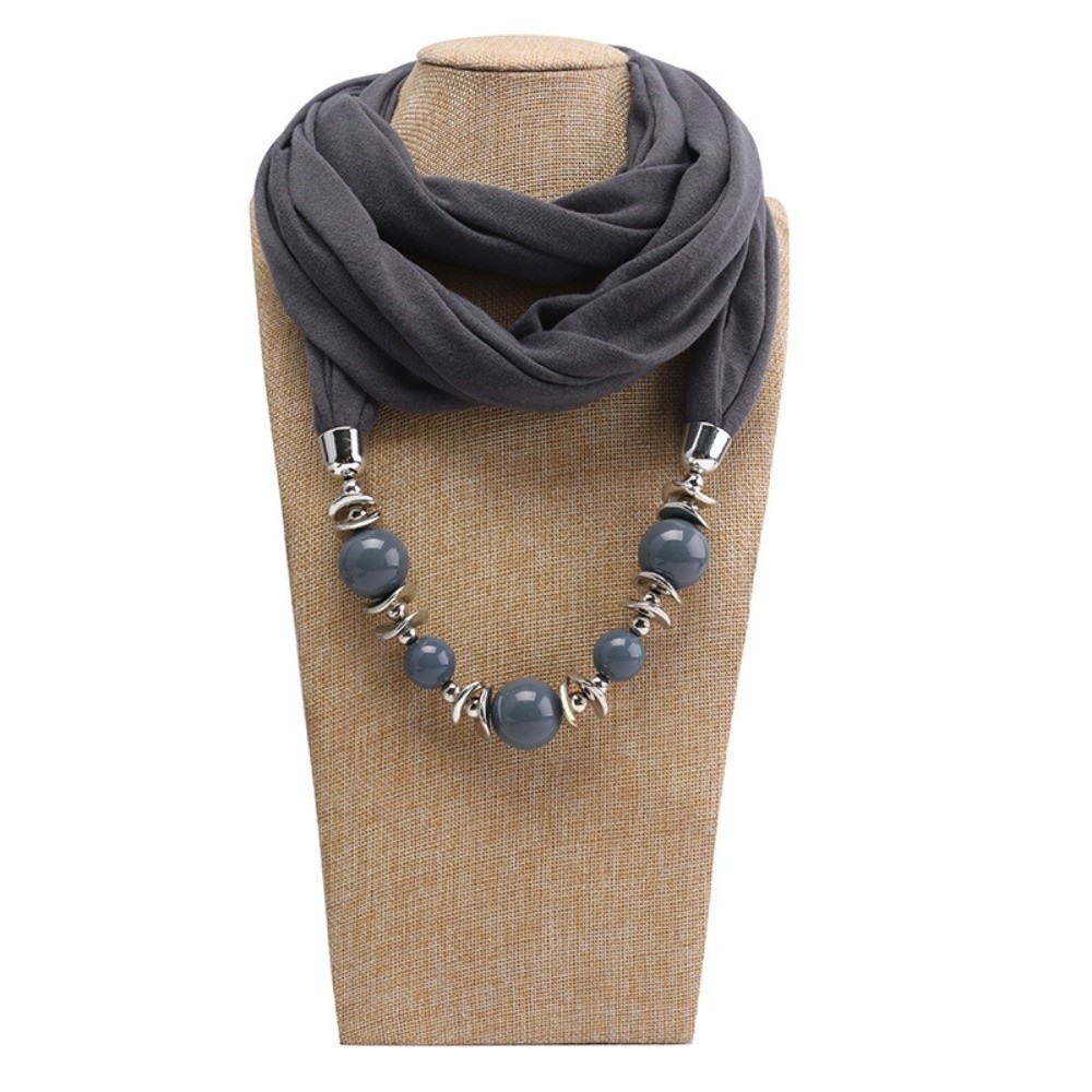 Infinity Scarf Knit - Fashion Chiffon Scarf Necklace Solid Color