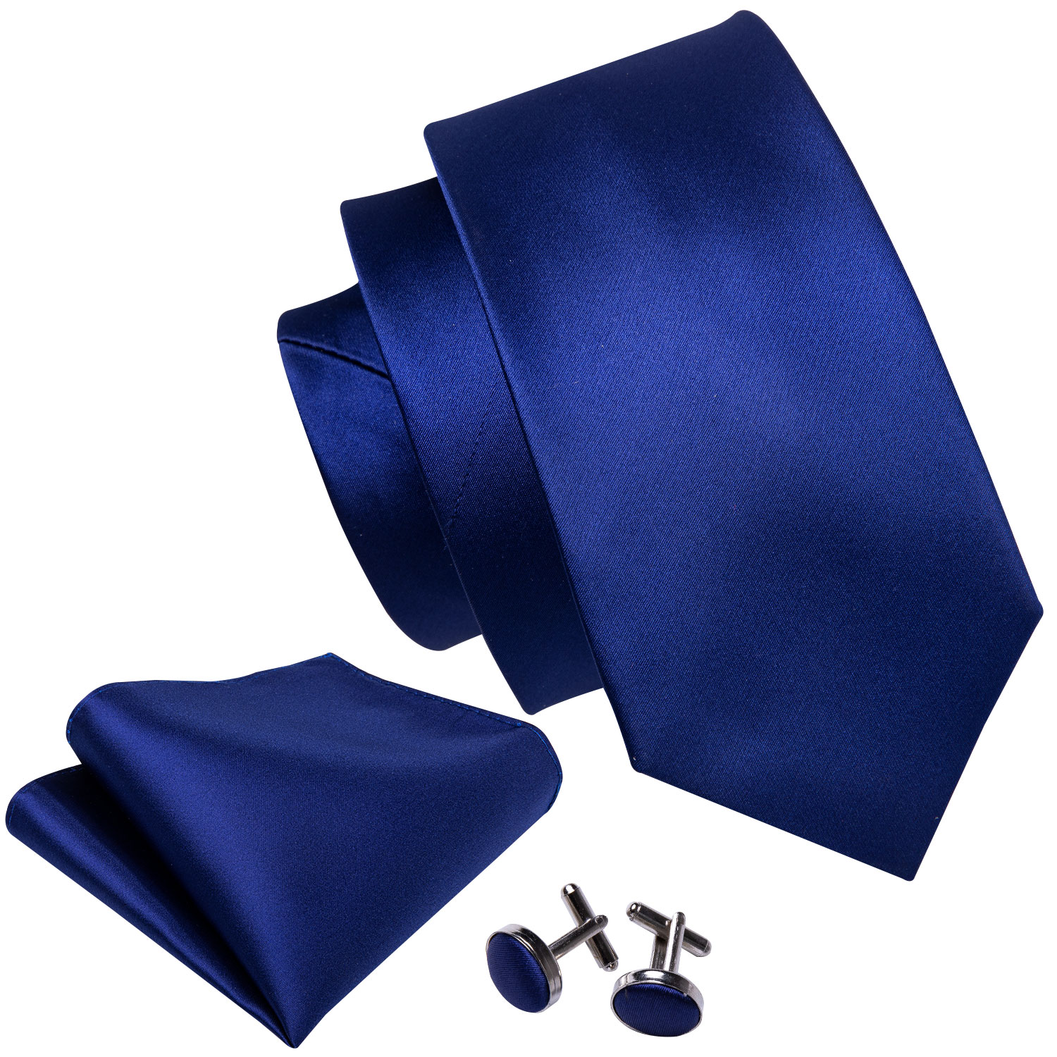 Barry.Wang Navy Royal Sky Blue - Silk Tie Striped 评论和价格