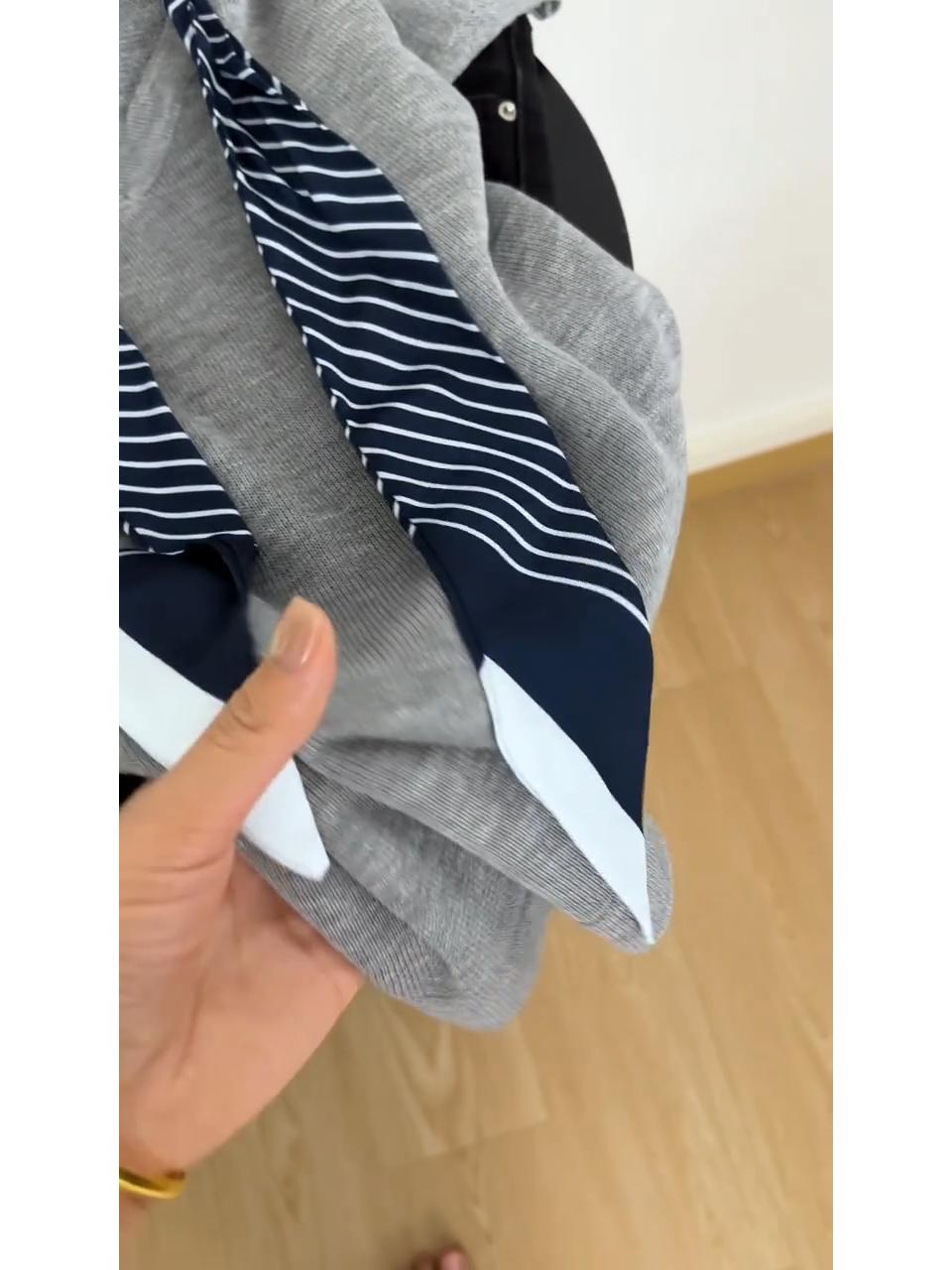 Korean Style Slim Fit Knitted  - Silk Tie Striped 评论和价格