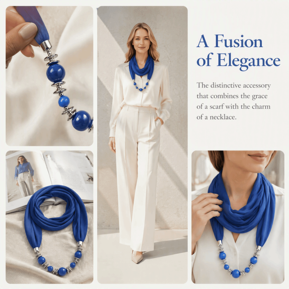 New Chiffon Scarf Beaded Solid - Infinity Scarf Knit 评论和价格